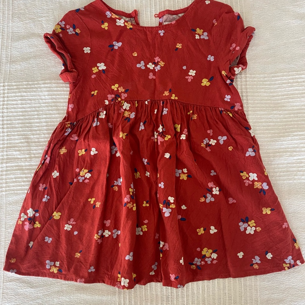 4T - Floral Red Kids Top